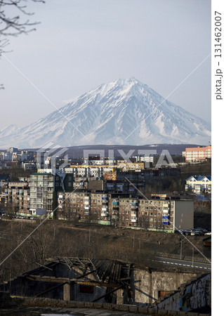 view of Petropavlovsk-Kamchatsky city in spring 131462007