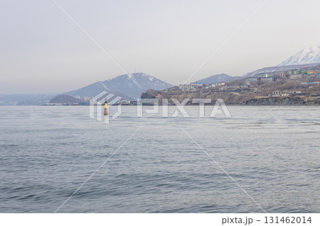 view of water of Avachinskaya bukhta near city 131462014