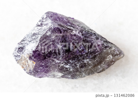 sample of raw amethyst mineral on white marble sample of raw amethyst mineral on white marble 131462086