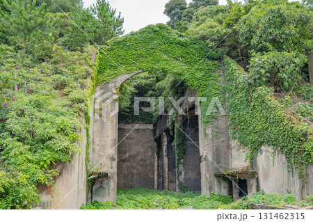 軍事施設の遺跡 大久野島 広島県竹原市 131462315