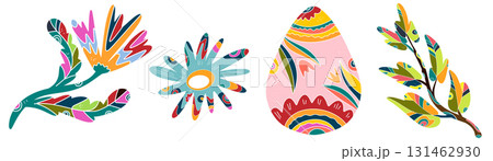 vector floral frame with feathers vector floral frame with feathers 131462930