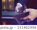 Financial Crisis: Person Showing Empty Wallet.Empty Wallet, No Money.Out of Cash 131462998