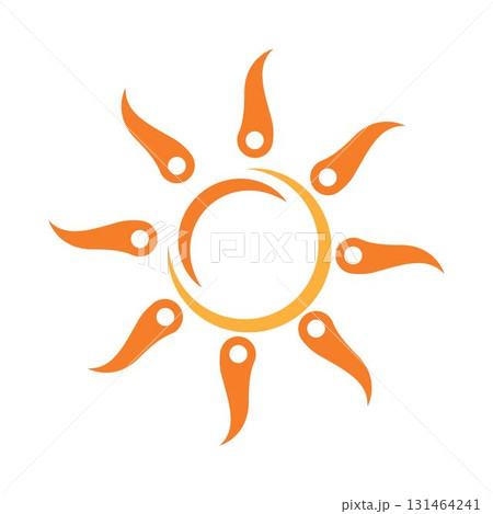 Sun logo icon illustration Sun logo icon illustration 131464241