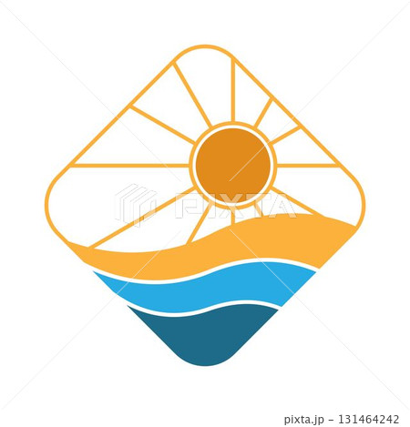 Sun logo icon illustration 131464242