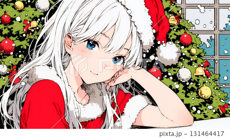 女性のサンタクロース（サンタのコスプレイヤー）