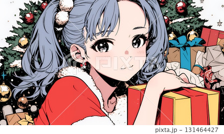 女性のサンタクロース（サンタのコスプレイヤー）