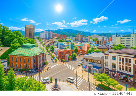 ルタオ本店展望台より小樽オルゴール堂などを望む 131464445