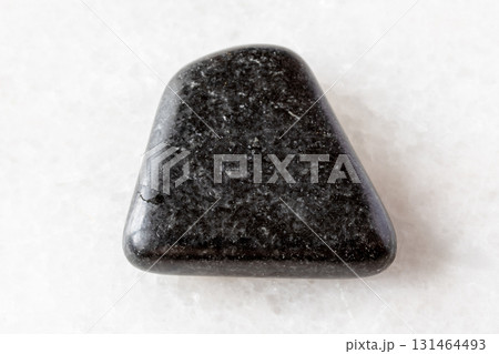 sample of polished dolerite mineral on white sample of polished dolerite mineral on white 131464493