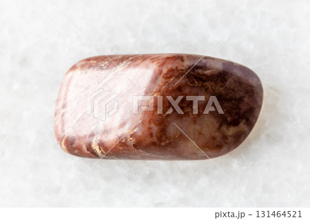 polished lemesite stromatolitic limestone on white 131464521