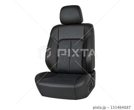 黒い革の車シートがつるつると輝き強さと革新を感じる 黒い革の車シートがつるつると輝き強さと革新を感じる 131464887