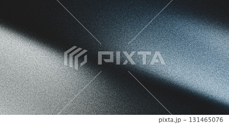 Dark blue gray grainy background, abstract dynamic noise texture web banner, header poster cover backdrop design 131465076