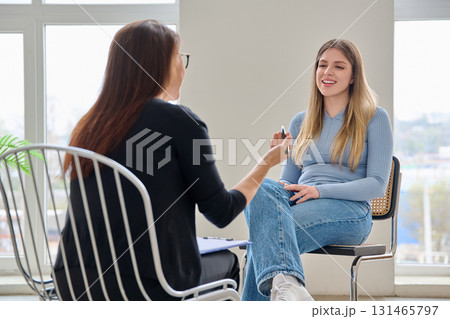 Professional psychological help for a young woman 131465797
