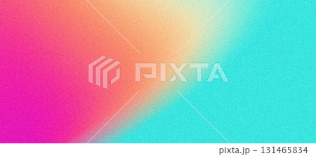 Vibrant summer poster design, orange teal turquoise pink abstract grainy gradient background with noise texture effect Vibrant summer poster design, orange teal turquoise pink abstract grainy gradient background with noise texture effect 131465834