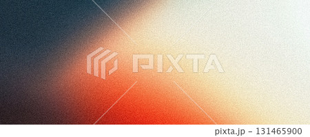 Dark vibrant black red white blurred grainy background, abstract noise texture effect banner backdrop, copy space 131465900