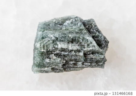 sample of rough indigolite mineral on white 131466168