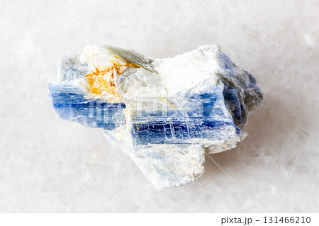 sample of unworked kyanite mineral on white 131466210