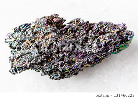 sample of rough carborundum mineral on white 131466228