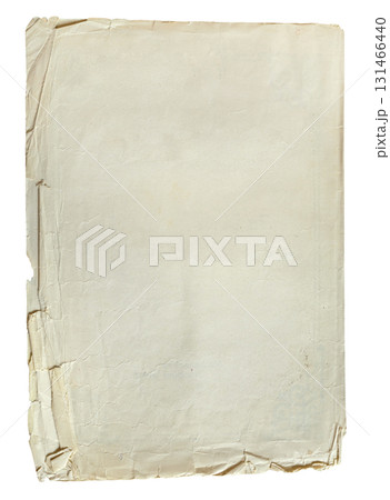 tattered sheet of old paper with torn edges cutout tattered sheet of old paper with torn edges cutout 131466440