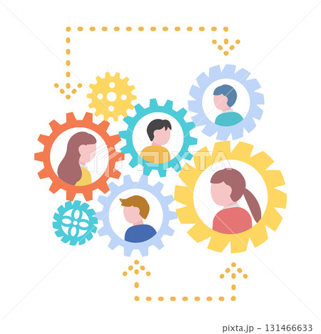 企業の人員配置のベクターイラスト 企業の人員配置のベクターイラスト 131466633