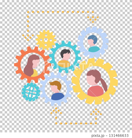 企業人員配備向量圖 131466633