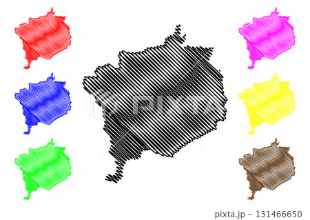Haute-Kotto Prefecture (Prefectures of the Central African Republic, CAR) map vector illustration, scribble sketch Haute Kotto map 131466650