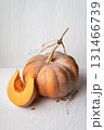 Musquee De Provence Pumpkin Slice With Orange Flesh 131466739
