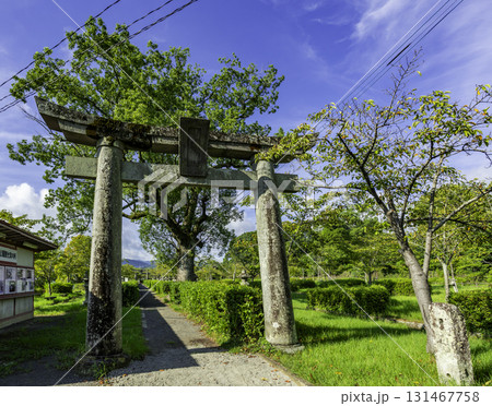 佐賀鹿島 鹿島城跡 松陰神社 鳥居 佐賀県鹿島市 佐賀鹿島 鹿島城跡 松陰神社 鳥居 佐賀県鹿島市 131467758