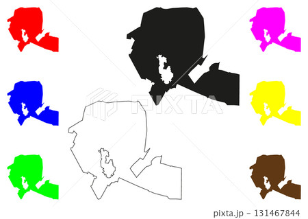 Chimalhuacan city (United Mexican States, Mexico, Mexico State) map vector illustration, scribble sketch Chimalhuacan map Chimalhuacan city (United Mexican States, Mexico, Mexico State) map vector illustration, scribble sketch Chimalhuacan map 131467844