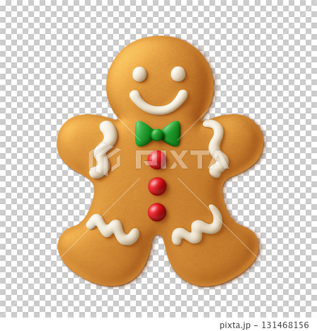薑餅人餅乾插圖 3D 131468156