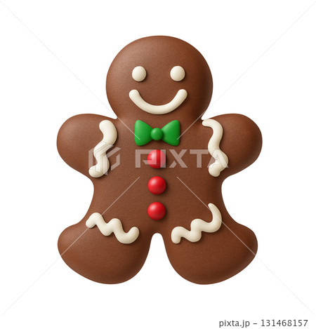 ジンジャーマン ジンジャーブレッドマン クッキー イラスト 3D 131468157