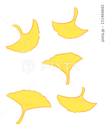 シンプルなイチョウのカット 131468682