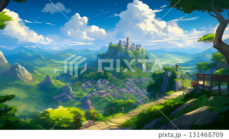 青空の山頂の要塞 青空の山頂の要塞 131468709