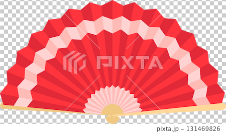 A vibrant red fan with layered, folding design, perfect for cooling or adding a touch of style. A vibrant red fan with layered, folding design, perfect for cooling or adding a touch of style. 131469826