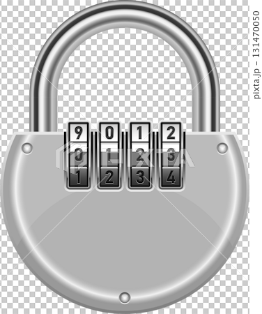 Silver combination lock with a four digit code showing 9012, symbolizing security and access. 131470050
