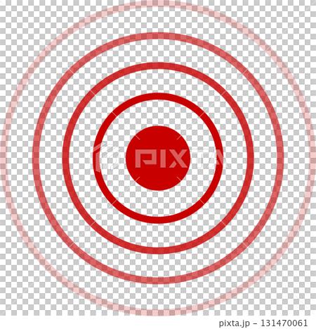 Red target comprised of concentric circles on a black background, symbolizing focus and accuracy. Red target comprised of concentric circles on a black background, symbolizing focus and accuracy. 131470061