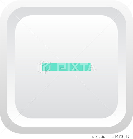 Minus Sign on a Rounded Square: Simple graphic of subtraction symbol, interface element. 131470117