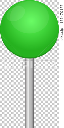 Simple green pin with a long silver post, often used for marking locations on a map or board. Simple green pin with a long silver post, often used for marking locations on a map or board. 131470175