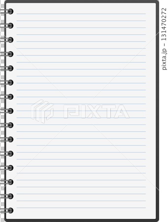 A blank, lined notebook page with a spiral binding sits ready for thoughts and ideas to be written. A blank, lined notebook page with a spiral binding sits ready for thoughts and ideas to be written. 131470272