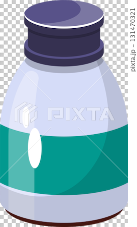 Illustration of a sealed container, likely for storing liquids or solids, in a simple, cartoon style. Illustration of a sealed container, likely for storing liquids or solids, in a simple, cartoon style. 131470321