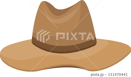 Classic hat with a wide brim and a subtle brown band, perfect for sun protection and outdoor style. 131470441