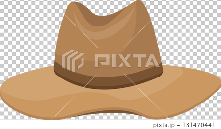 Classic hat with a wide brim and a subtle brown band, perfect for sun protection and outdoor style. 131470441