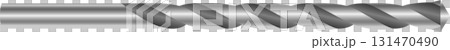 Metal drill bit tool with spiral flutes for creating holes in various materials or construction. 131470490