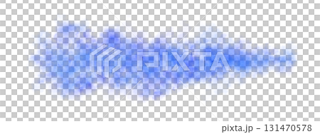 Blue smoke cloud expanding in horizontal direction with transparent background, dense toxic vapor or chemical emission Blue smoke cloud expanding in horizontal direction with transparent background, dense toxic vapor or chemical emission 131470578
