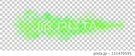 Green smoke cloud expanding in horizontal direction with transparent background, dense toxic vapor or chemical emission Green smoke cloud expanding in horizontal direction with transparent background, dense toxic vapor or chemical emission 131470595