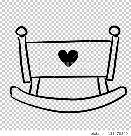 Baby cradle rocking doodle rocking cradle with heart baby shower line art doodle illustration hand drawn black and white outline sketch for invitations stickers patterns and crafts Baby cradle rocking doodle rocking cradle with heart baby shower line art doodle illustration hand drawn black and white outline sketch for invitations stickers patterns and crafts 131470840