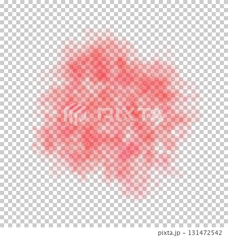 Red toxic smoke cloud with transparent background, dense chemical gas or radioactive fumes for sci fi or contamination visuals Red toxic smoke cloud with transparent background, dense chemical gas or radioactive fumes for sci fi or contamination visuals 131472542