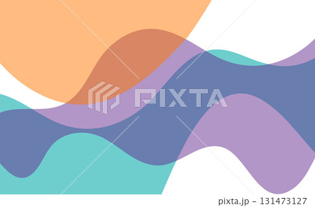 Abstract bright minimal curved wavy shapes elegant background 131473127