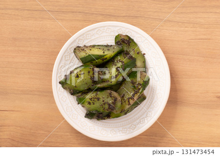 きゅうり　赤しそ漬け 131473454