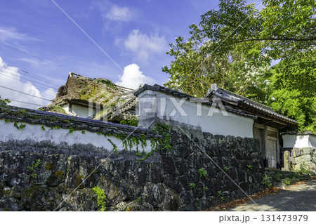 佐賀鹿島　鹿島城跡　武家屋敷通り　武家屋敷棟門　佐賀県鹿島市 131473979