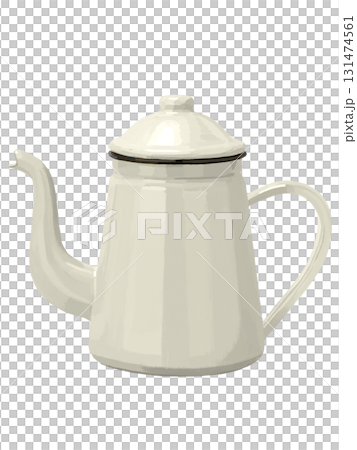 Enamel pot (white) Enamel pot (white) 131474561